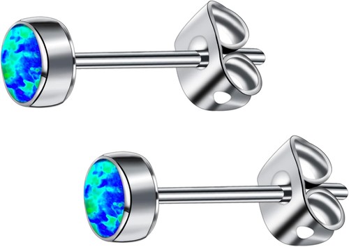 G23 titan opal - titan, ohrstecker