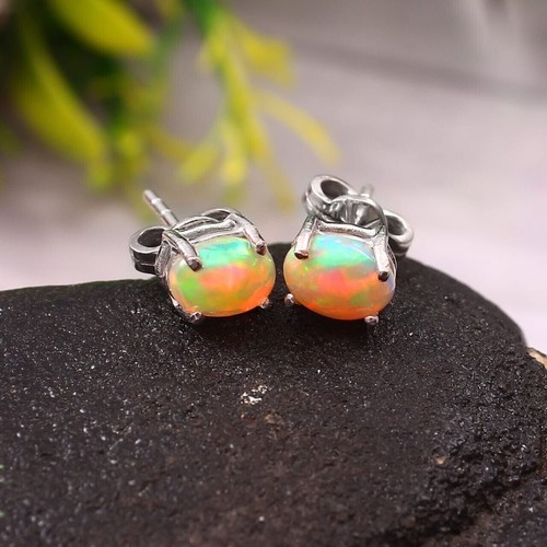 Opal äthiopische ohrstecker - opal,