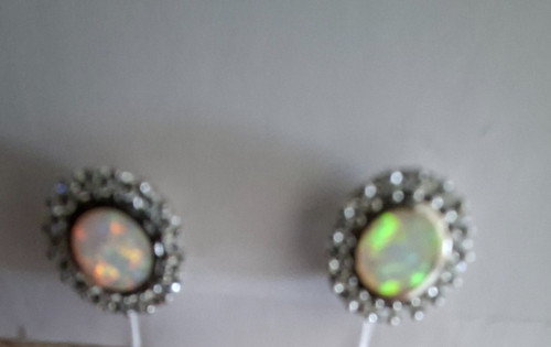 Ohrstecker mit opal - ohrstecker,
