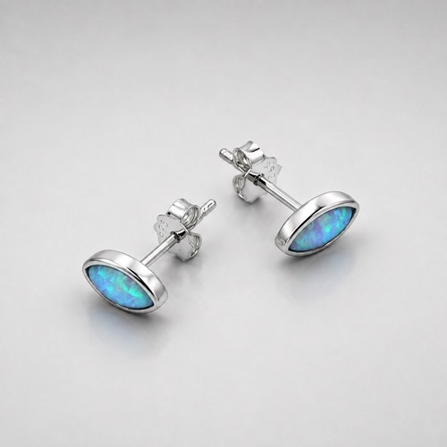 Ohrstecker mit opal - mit,