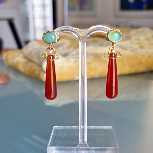 Ohrstecker ohrhänger gelbgold - ohrstecker,
