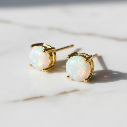 Opal ohrringe gold - ohrringe,