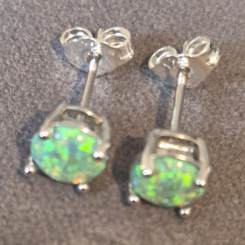 Opal ohrstecker silber 925 - opal, in