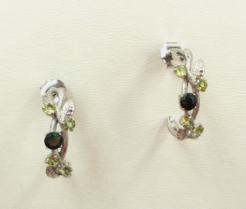 Opal peridot ohrstecker - peridot,