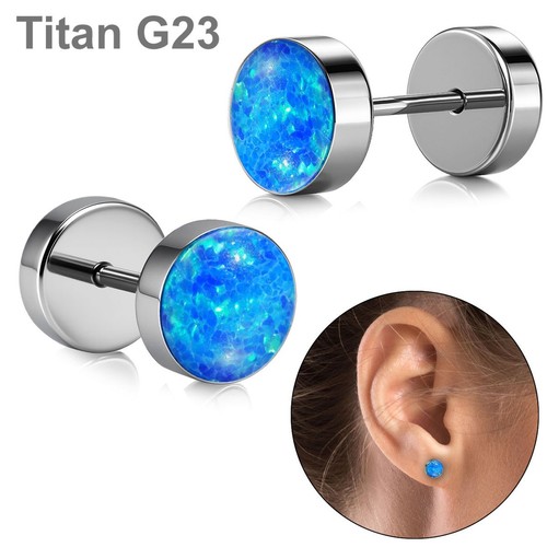 Titan ohrstecker mit - titan,