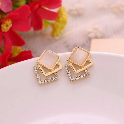 Ohrringe gold mit strass und - strass,