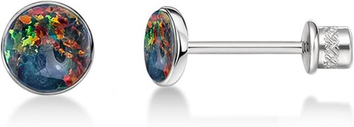 Runder schwarz opal edelstein - runder,