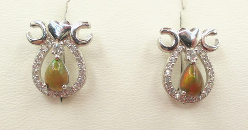 Opal ohrringe ohrstecker - opal,