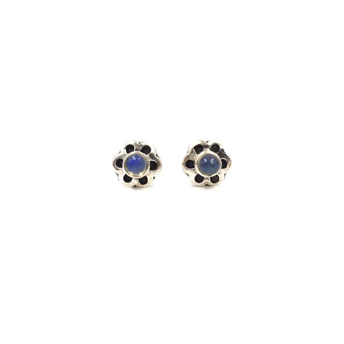 925 silber opal ohrstecker - 925,