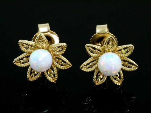 585 gold opal ohrstecker 9 - 585, 9,9